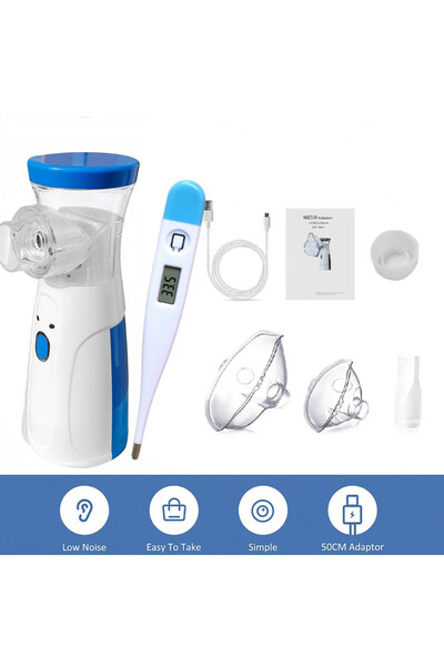 Choice1 as show Medical Mesh Portable Nebulizer Silent Ultrasonic Inhaler Steam Device Runny Nose Child Adul