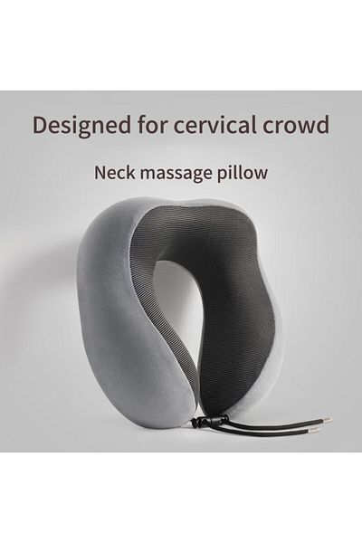 Choice Light Grey Soft Travel Pillow U Shaped Travel Healthcare Memory Foam Neck Cervical Airplane Pillow N