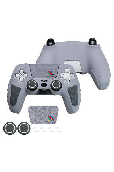 Choice grey 30th Anniversary Limited Edition Controller Silicone Cover For PS5 With Touch Screen Sticker Fo