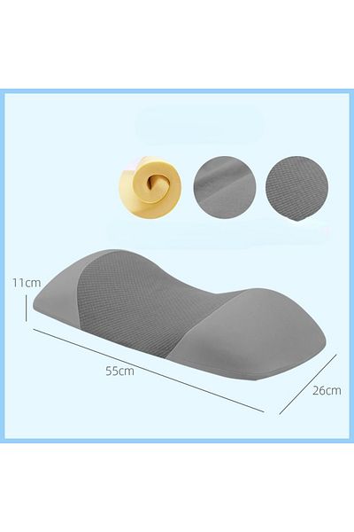 Choice 55X26X11CM Deep gray Lumbar Support Pillow for Sleeping Memory Foam Back Lumbar Support Cushion Bac
