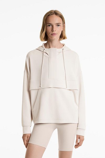 Oysho Soft-touch sweatshirt with modal and zip
