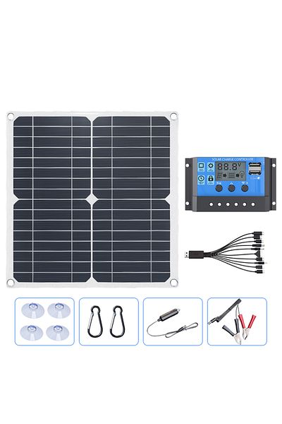 Choice 500w kit 500W Solar Panel System - 12V High-Efficiency Kit Dual USB & 100A Controller for RV Off-Gri