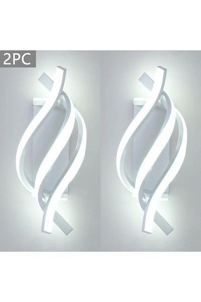 Choice white light White-2PCS Modern LED Wall Lamp Home Line Decoration Wall Lamp Living Room Background Wa