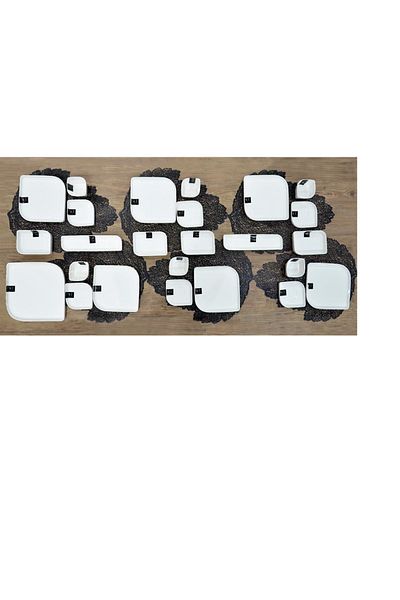 PONCİKPAZAR Lilian White 25 Piece Breakfast Set