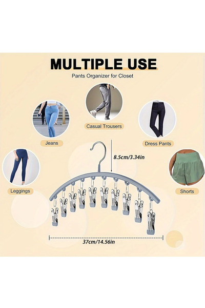 Choice 3 قطع من منظم السراويل الضيقة باللون الرمادي الفاتح، 1/2/3 قطع، للخزان...