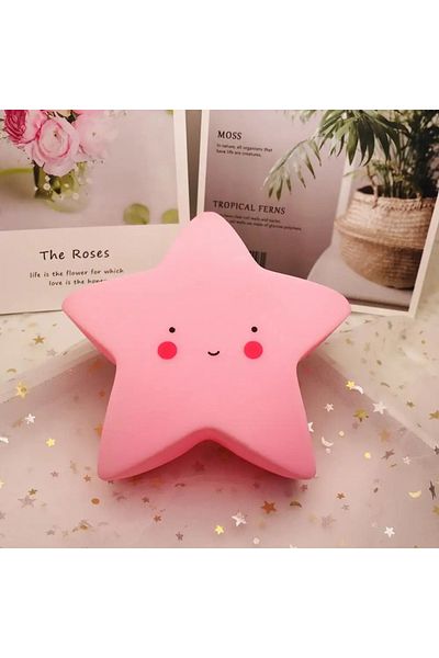 Choice Pink Mini LED Night Light Cartoon Fantasy Star Moon Interior Lighting Bedside Light Baby Room Decora