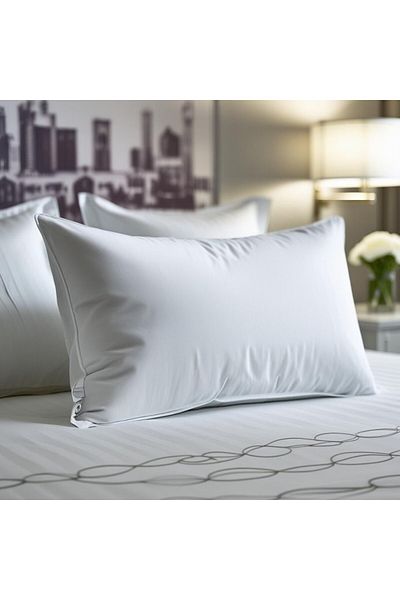 Pucioasa Hotel pillow, cotton percale 50 × 70 cm, anti-allergic, white