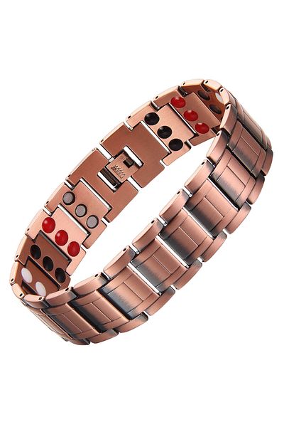 XTERRA THERAPEUTIC MAGNETIC BRACELET MADE OF 99.99% PURE COPPER WITH NEODYMIUM AND GERMANIUM MAGNETS