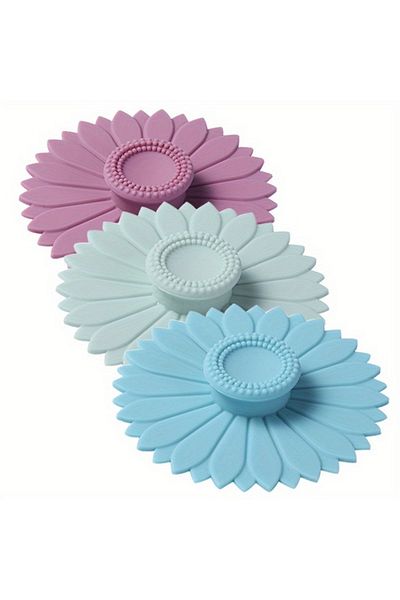 Choice 3pcs 3pcs Silicone Cup Covers, Multicolored Silicone Lids for Mug, Cup &Tea Pots, Flexible Mug Cover