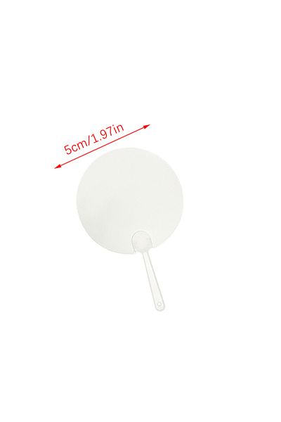 Choice 50 Pcs 50Pcs 5cm Cute Mini Transparent Blank Fan Child Kids DIY Art Fan Wedding Birthday Party Favor