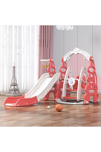 Nichiduta Garden 3in1 Nichiduta Garden Tower Arcada Red indoor/outdoor children's playground with slide, swing and
