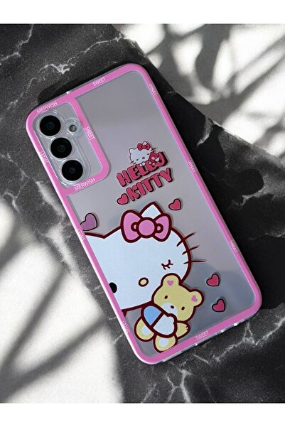 Merwish Samsung Galaxy A16 Compatible Hello Kity Patterned Transparent Case Cover
