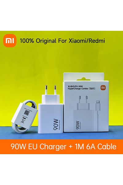 Xiaomi 90W EU Charger Set Charger 90W 67W 55W 33W EU Original Turbo Charge USB Type C Cable Adapter