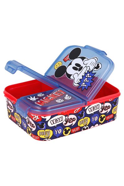 Mickey Mouse Cutie sandwich, multicompartimente, multicolor, fara BPA, Mickey Mouse