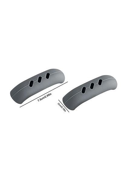 Choice grey 2pcs YS00050--2PCS Grip Silicone Pot Holder Sleeve Heat Resistant Pot Glove Pan Handle Cover