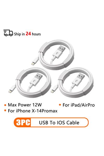 Choice كابل USB إلى 8 بطول 1 متر - 3 قطع، كابل USB من النوع C PD 30 واط، 66 و...