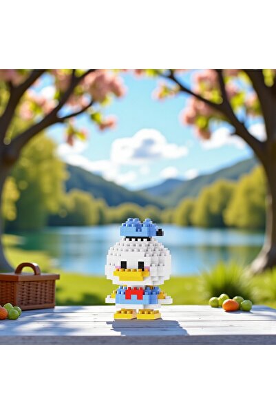 Bricks | Pinkyday | Donald Duck – Sürpriz Hediyeli 3D Yapboz Mini Blok Seti –...