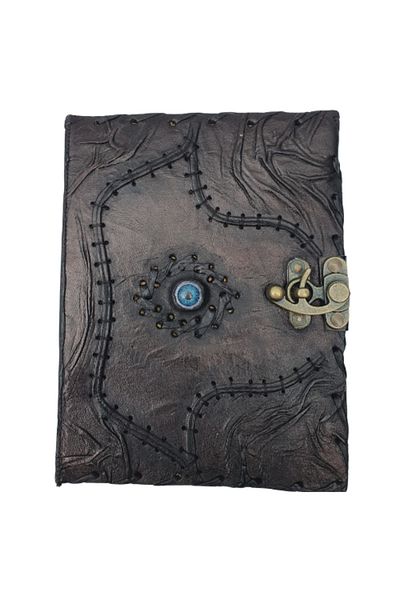 OEM LEATHER JOURNAL | HANDMADE | GRATITUDE JOURNAL "EYE OF THE UNIVERSE" 20x15.5 cm *