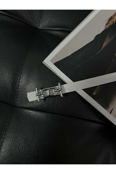 FioriModa Thin Belt with Gold Buckle, Trouser Belt, Shirt Belt, Jacket Belt