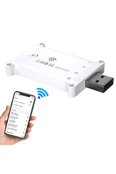 Choice EU Plug WiFi FIY 2.4g/5g Usb Wifi Repeater Dual Band 1200M Wireless Signal Amplifier Wifi Extender B