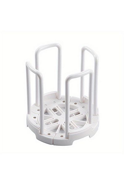 Choice White 1pc Retractable Cup Drying Rack, Bowl Holder Drain Rack, Household Dish Storage Drainer Busket