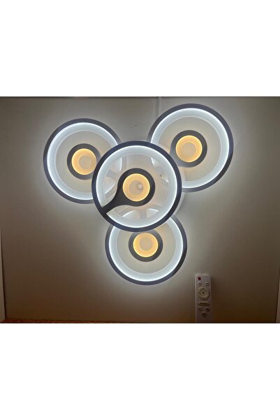 Şaşmaz Elektrik LEDLİ 3 RENK KUMANDALI 4 LÜ YONCA AVİZE