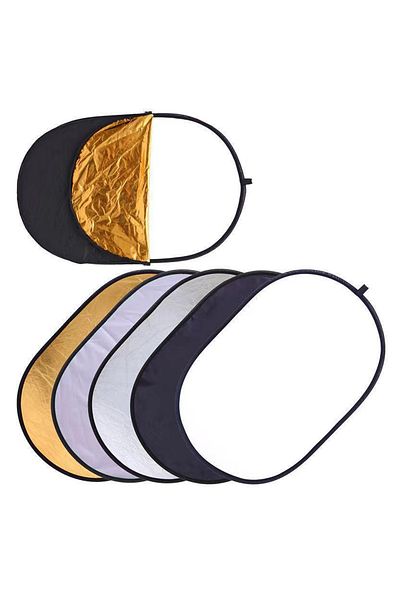 Choice 1pc 60x90cm Portable 5 in 1 Multi Disc Photography Reflector Oval Collapsible Photo Studio Light Dif