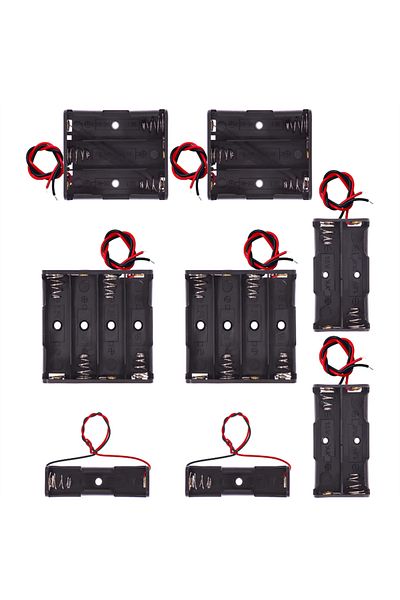 AOKIN aa battery holder 8Pcs AA Battery Holders with Wire Includes 1 AA Battery Holder 1.5V, 2 AA Battery