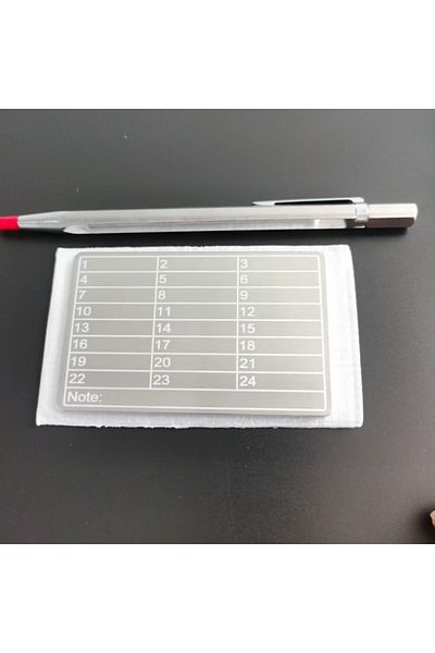 Choice WHITE An aluminum alloy cryptocurrency codebook and a metal marker pen suitable for cryptocurrency B