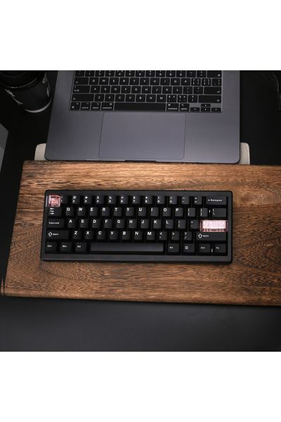 Choice BROWN QK61 Mechanical Keyboard RGB Backlit Gasket Structure 3-Mode 2.4G Bluetooth Wireless Hot Swa