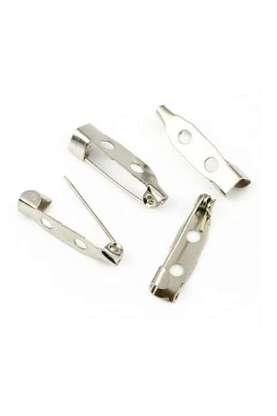 BLA BLA FOAM Straight Brooch Pins 3 cm, 100 pcs, Silver