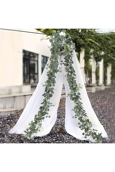 Choice 2pcs 1pcs 2pcs Green artificial eucalyptus and willow garlands, 70inch long artificial plant vines w