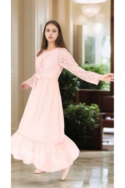 Your Consent Black Girls' Evening Dress Made of Tulle Fabric for Graduations, Weddings and Special Occasions