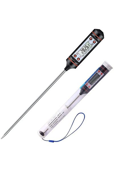 Choice TP101 Thermometer Digital Probe Thermometer Kitchen Temperature 15cm Oil Thermometer Barbecue Bak...