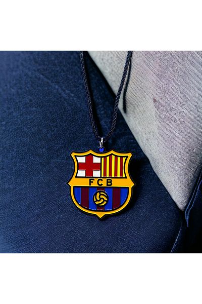 Toybox Premium Football Club FC Barcelona Elegant Mini Metal Chain 1 Pc Mirror Hanging Accessory For Soccer