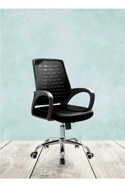 rexa Low Curved Backrest Swivel Mesh Office Chair