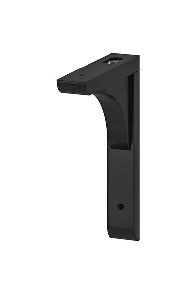 IKEA QUİCK 2 قطعة رف حائط خشبي عمود 18x22x4 سم مجموعة من 2 دعامة رف لون أسود