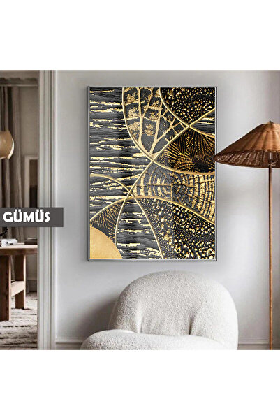 Harikabirev HARİKABİREV | 02 MODEL GEOMETRIC ETNIC ABSTRACT NEGRU-AUR | TABLA DE STICLA TEMPLATA CU CADRU, SIMPLE, VERTICALA