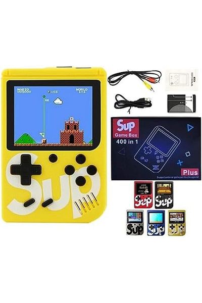 Yuwell YU WELL 400 in 1 SUP GAMEBOX Classic Retro Gaming Console (Single Player, Yellow)