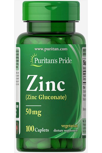 Bayer Puritan's Pride Zinc Gluconate 25 Mg 100 Tablets