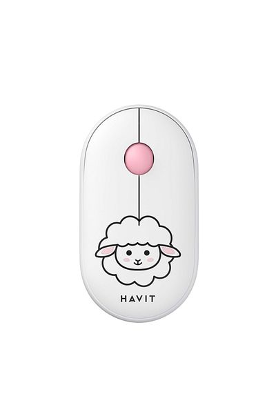 Havit Mouse Wireless Ms75gt Pro, 1600 Dpi, White