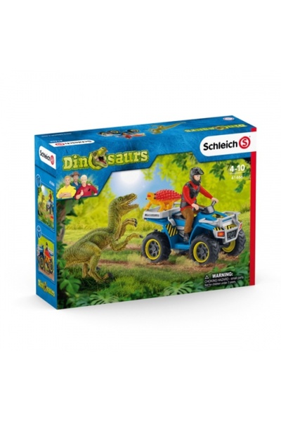 SCHLEICH Set Quad Evadare din Velociraptor (41466)