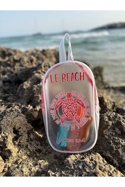 4nio Transparent Bikini Bag Le Beach Designed Sea Turtle/Waterproof Pvc Bag