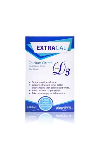 Bayer Extracal Calcium Citrate Tablets 28's