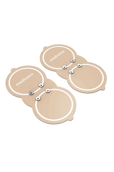 medisana Set of 2 high-quality replacement electrodes for TT 250 massage pad, 88353
