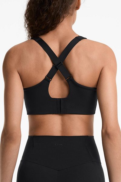 Oysho Firm-support Compressive crossover back sports bra
