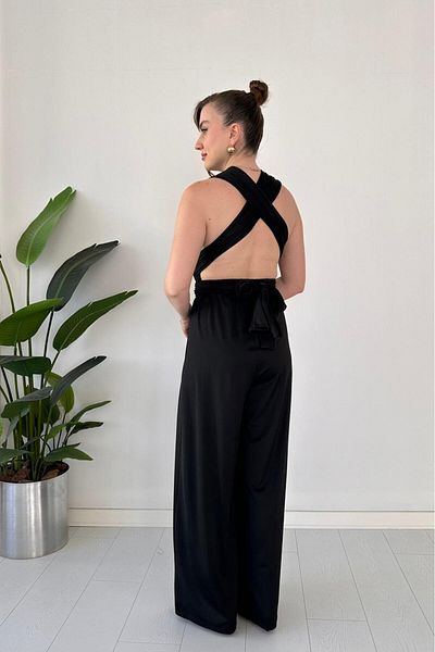 MaziButik Multi-Tie Jumpsuit Black