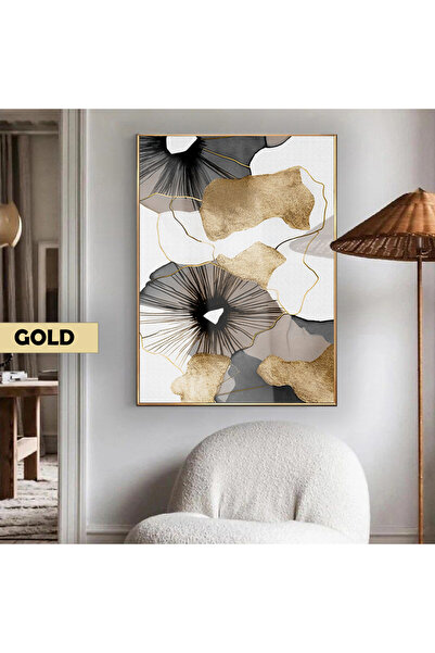 Harikabirev HARİKABİREV | MODEL GEOMETRIC MODERN ABSTRACT GRI | TABLO DE STICLA TEMPLATA CU CADRU, SIMPLE, VERTICALĂ