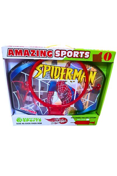 rexa Spider-Man Basketball Hoop Set With Ball & Pump