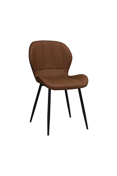 ARTA DOOR Set of 4 Topaz Eco-Leather Chairs, Kitchen, Living Room, Bedrooms or Hallways, Upholstered with Leather